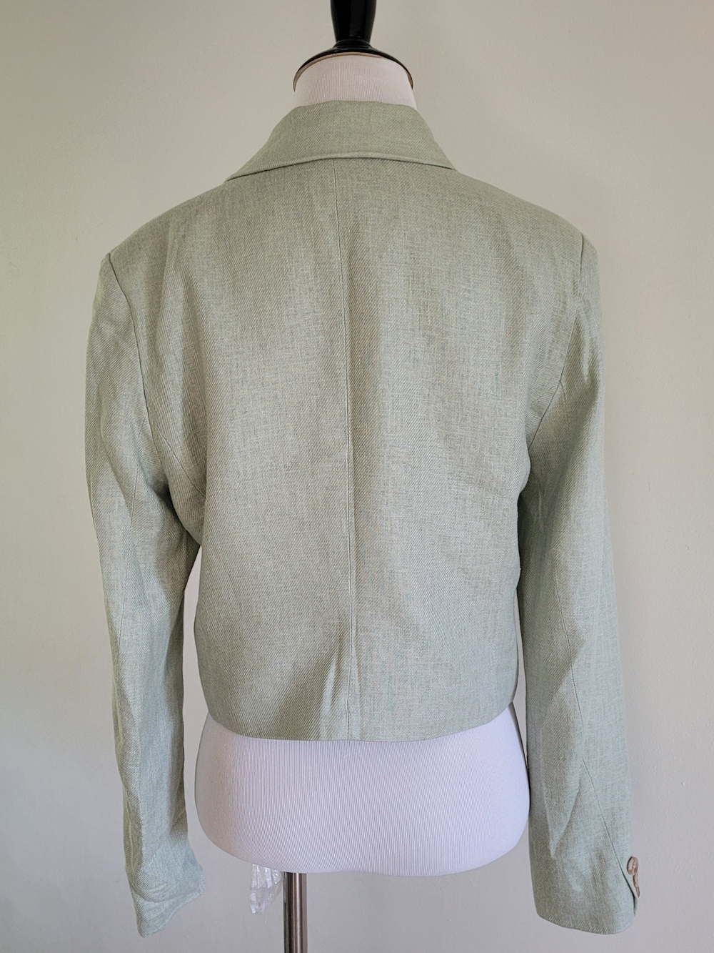Rachel Zoe Cropped Linen-Blend Blazer - Picture 2 of 4
